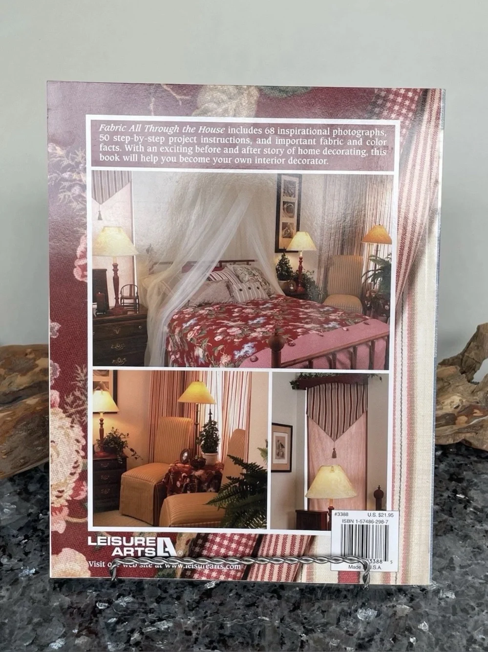 2002 “Fabric All Through The House”, Vintage Paper Back Book, Cottage-Grandma Co